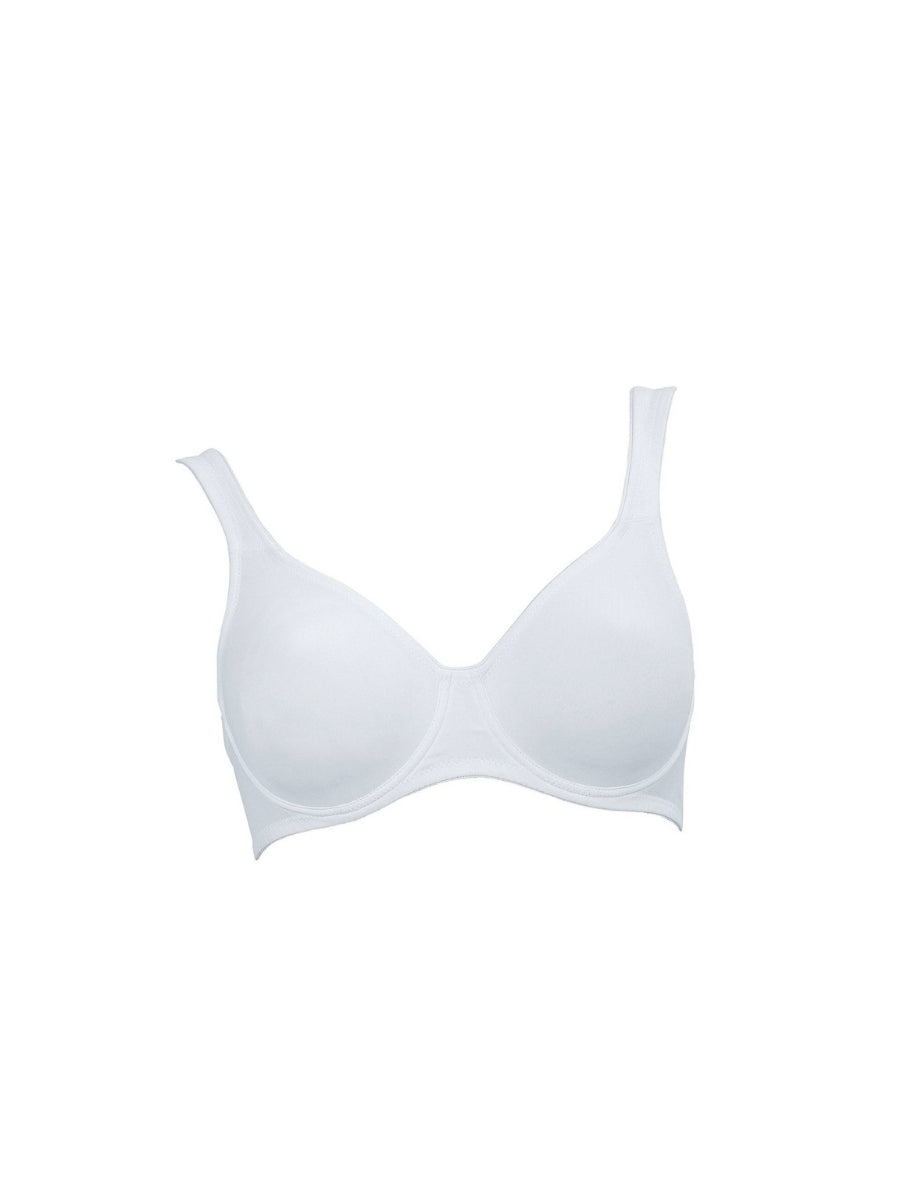 Twin Underwired Moulded Bra - White
