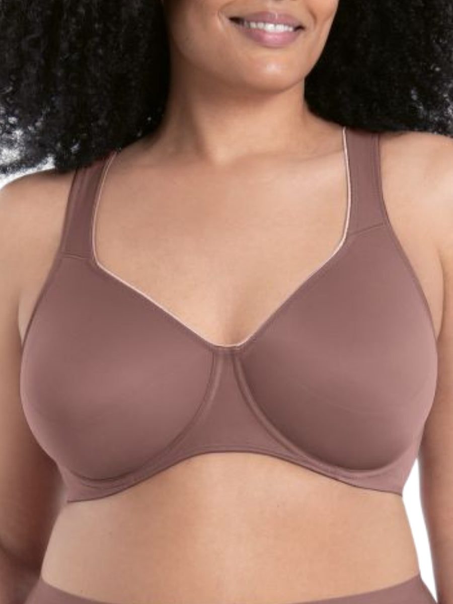 Twin Underwired Moulded Bra - Berry