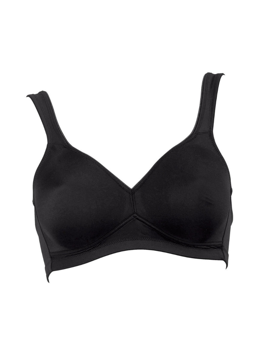 Twin Moulded Soft Bra - Black