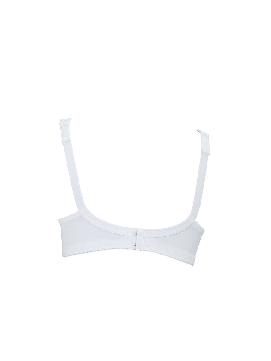 Twin Moulded Soft Bra - White