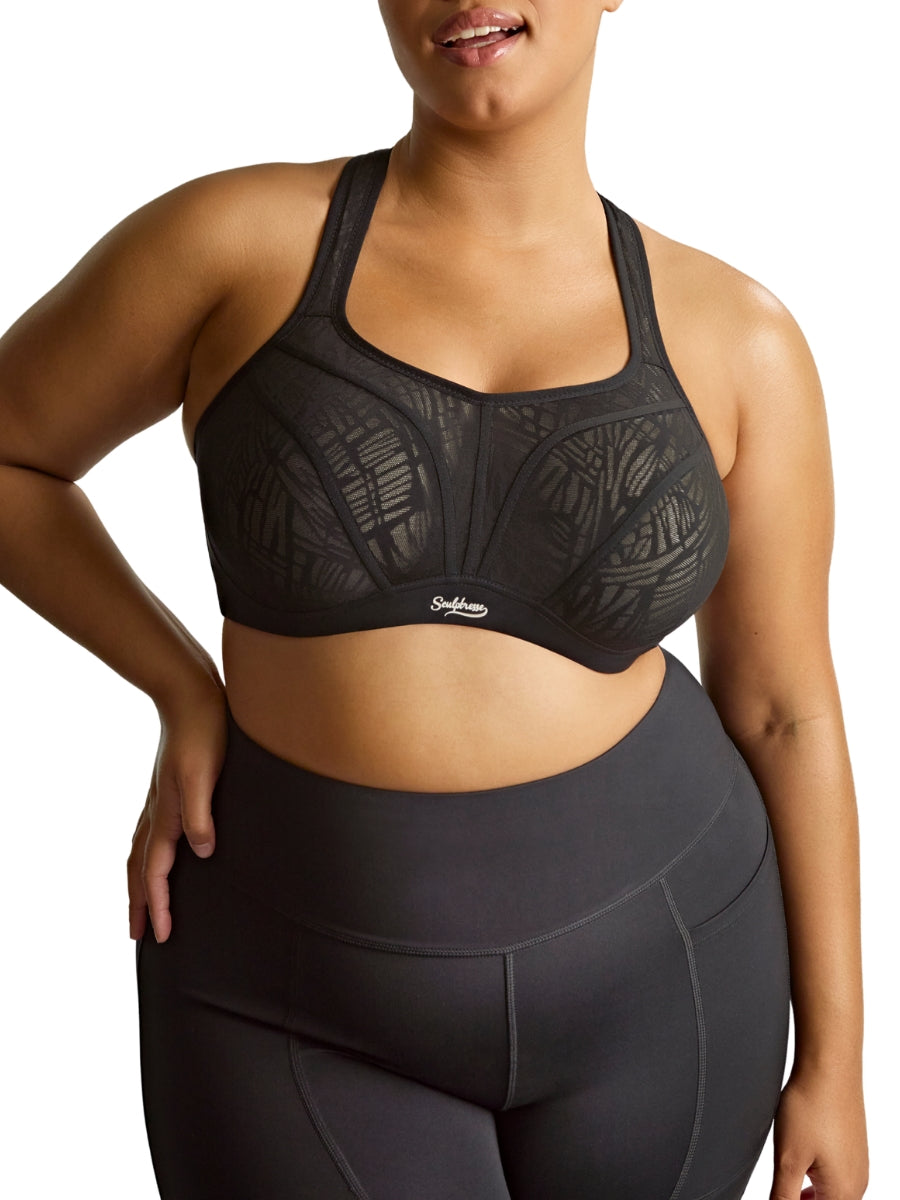 Activate Wired Racerback Sports Bra - Black/Chalk