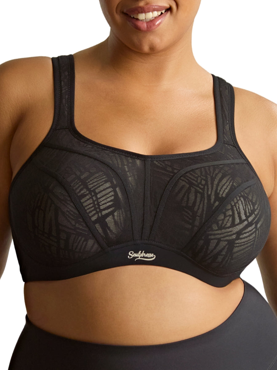 Activate Wired Racerback Sports Bra - Black/Chalk