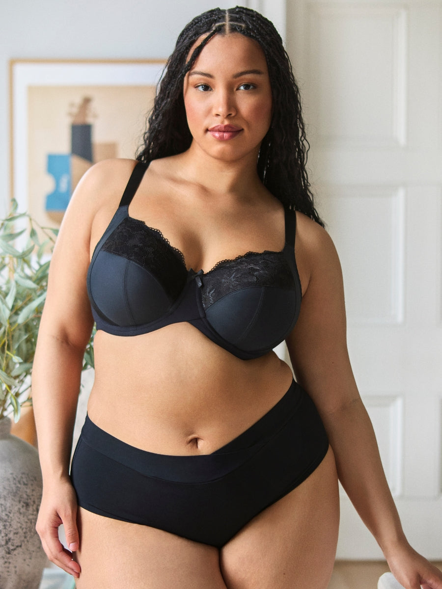 Amara Full Cup Bra - Black