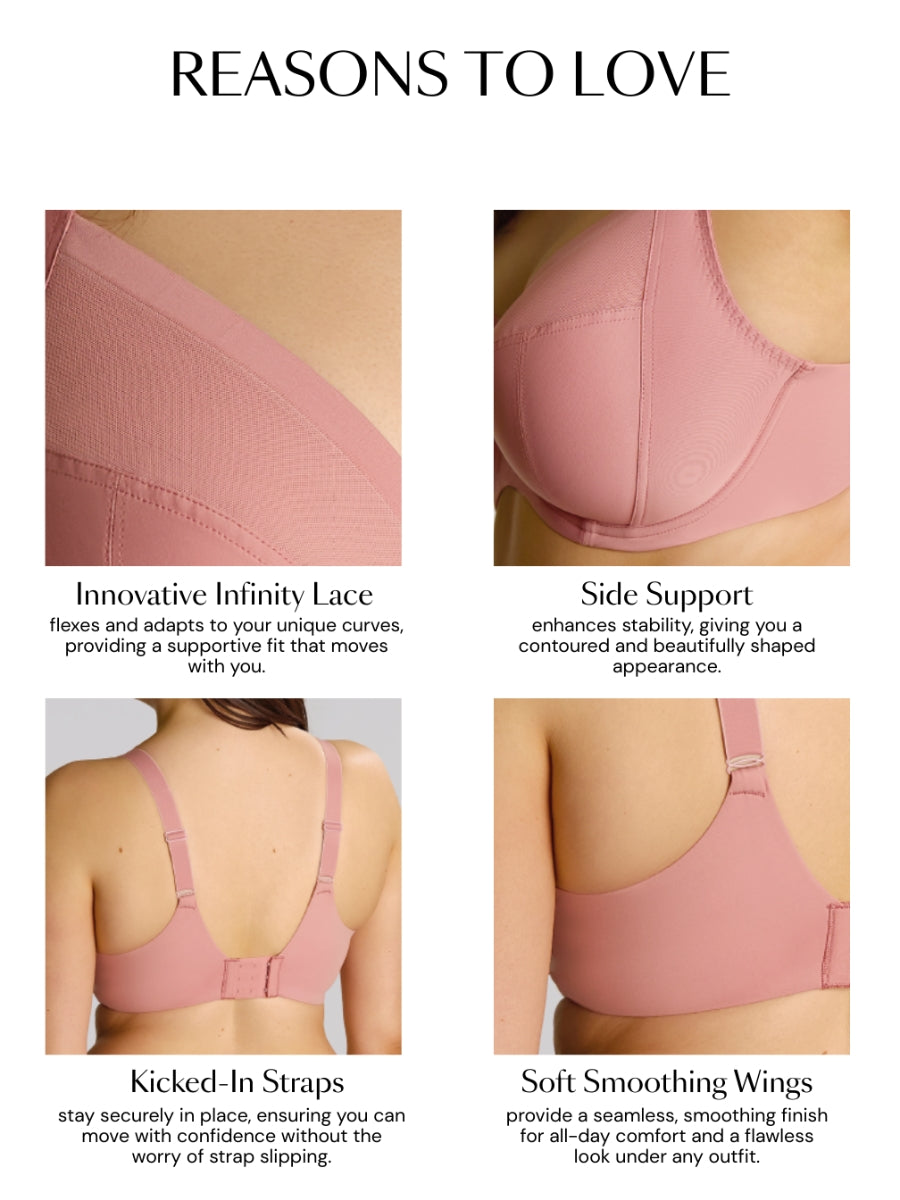 Bliss Full Cup Bra - Rose Pink