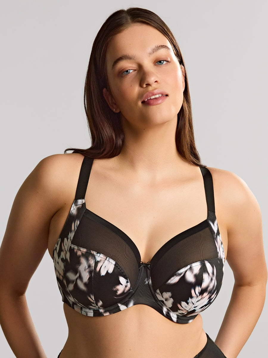Bliss Full Cup Bra - Black/Floral