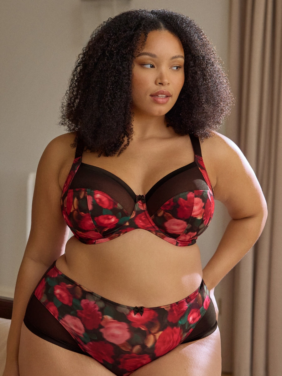 Bliss Full Cup Bra - Rose Print