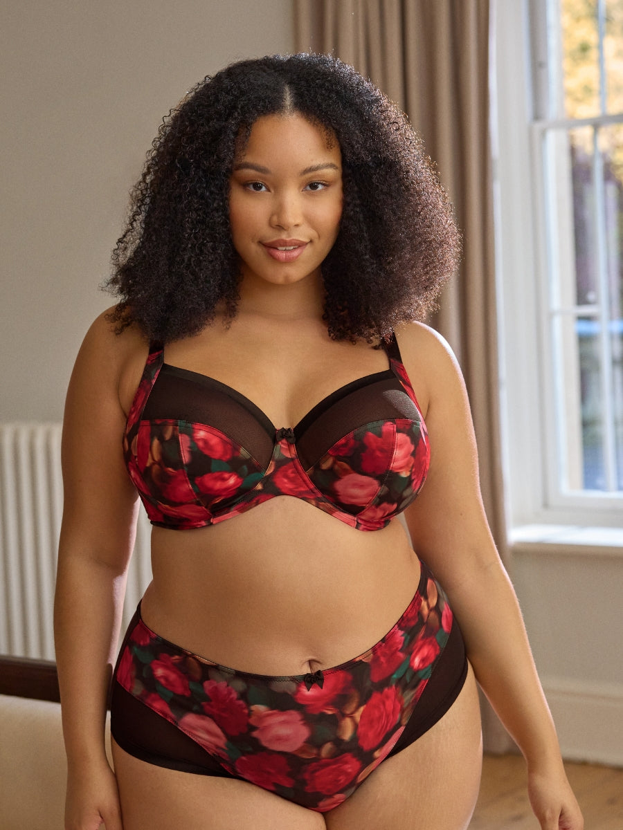 Bliss Full Cup Bra - Rose Print