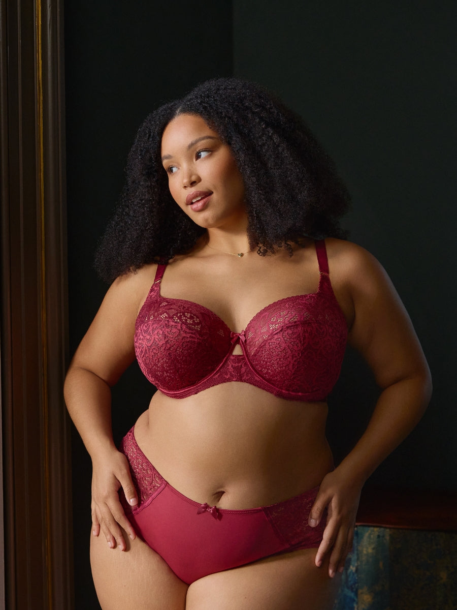 Estel Full Cup Bra - Cherry Red
