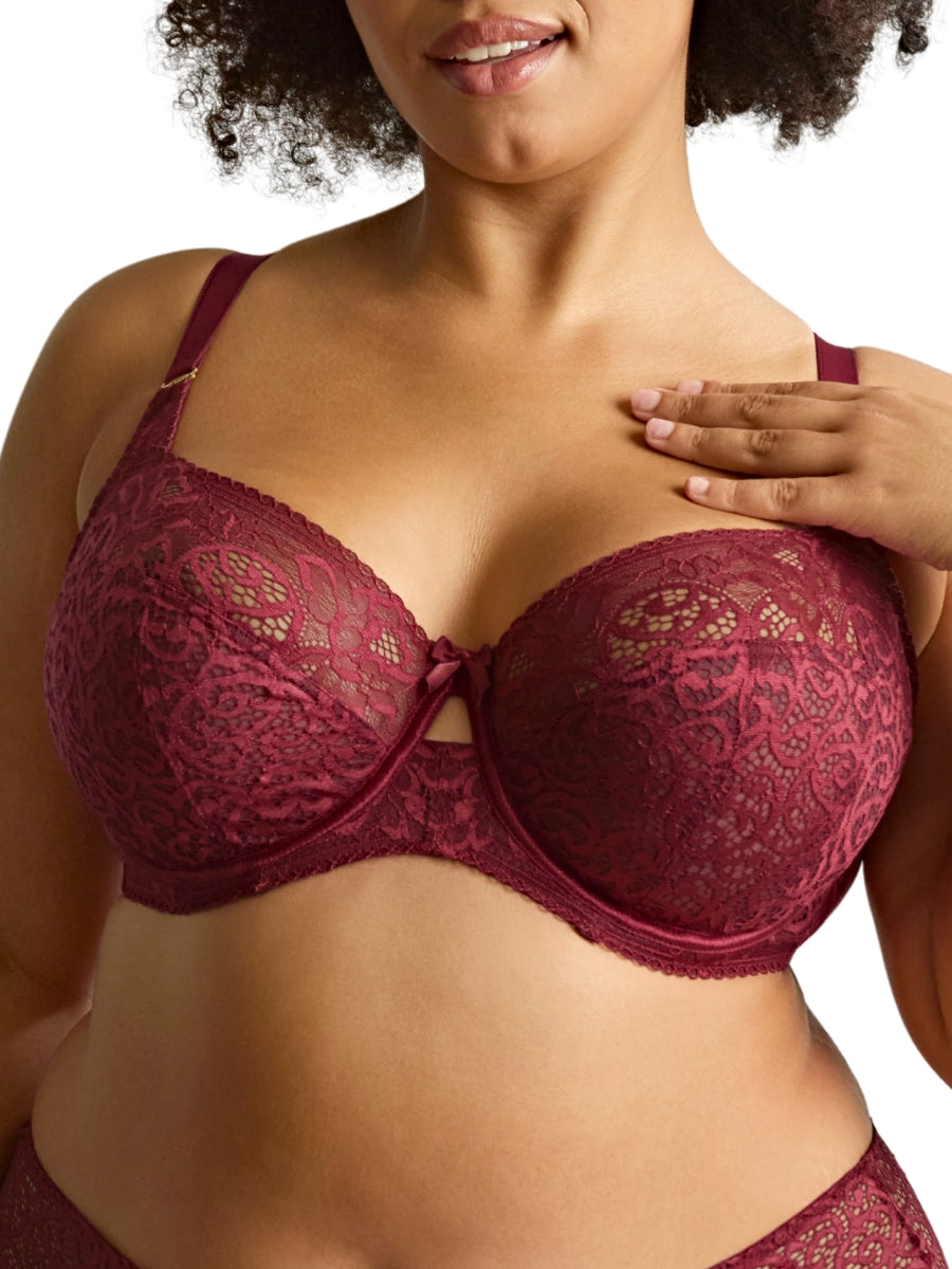 Estel Full Cup Bra - Cherry Red