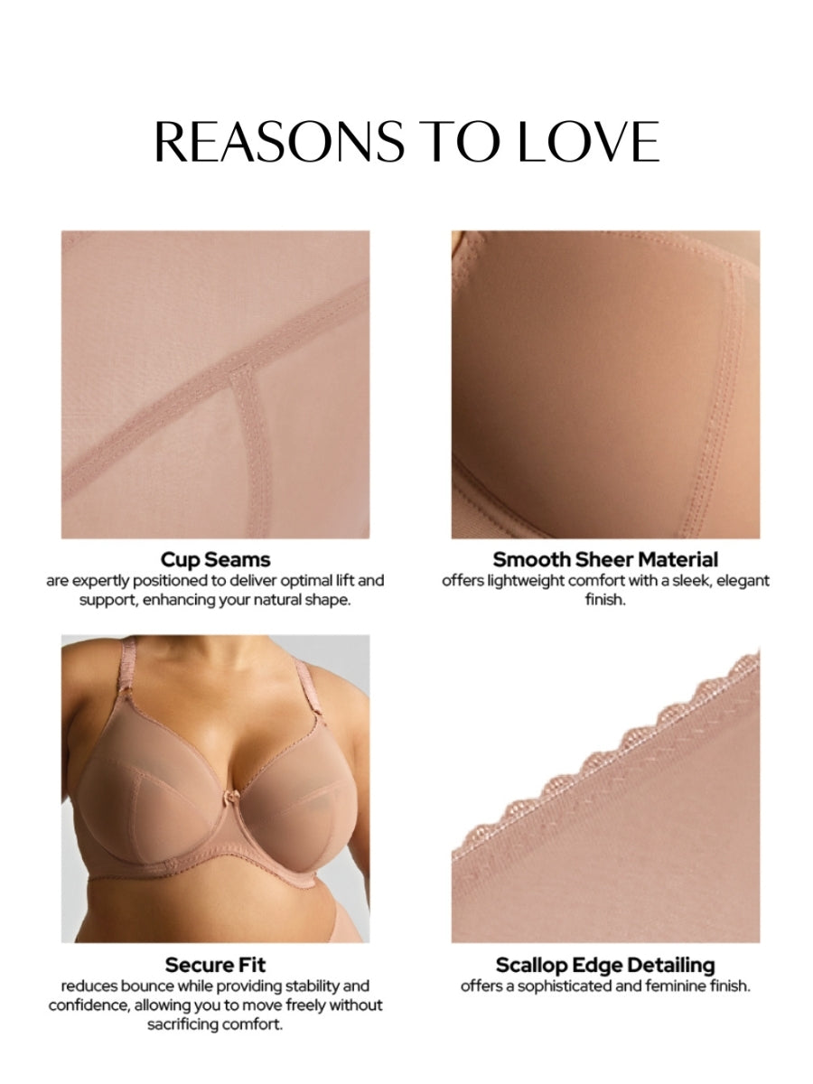 Liberty Plunge Bra - Mocha