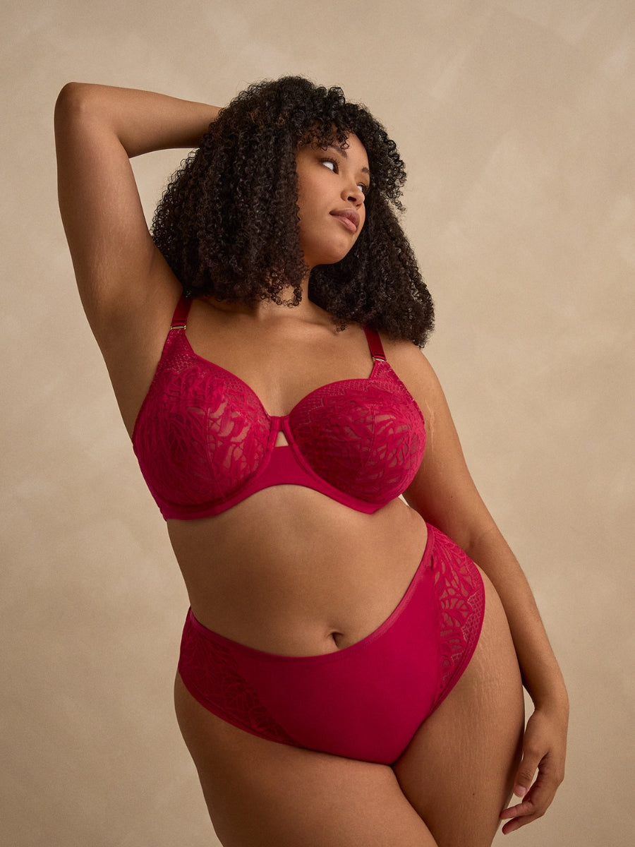 Sophia Full Cup Bra - Raspberry