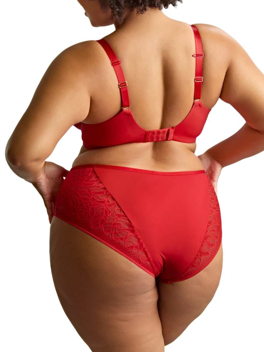 Sophia Plunge Bra - Red