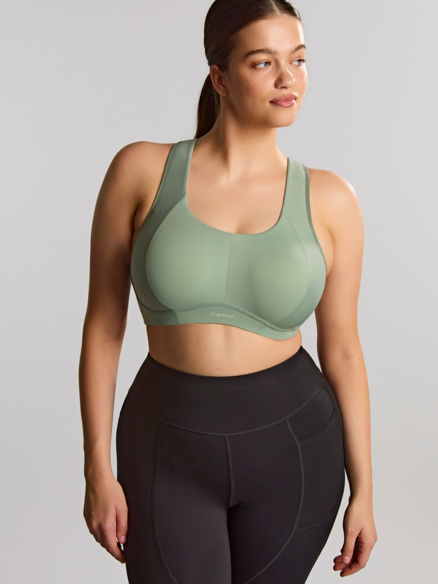 Thrive Wired Racerback Sports Bra - Pale Green