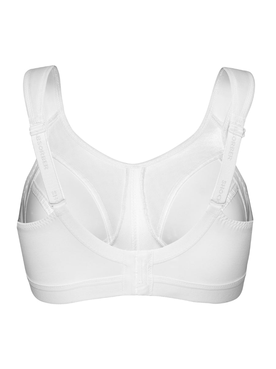 D+ Max Support Sports Bra - White