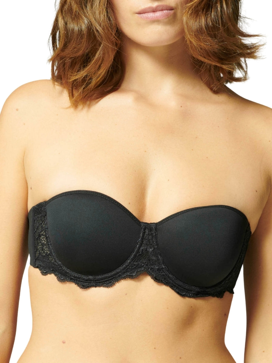 Caresse 3D Moulded Strapless Bra - Black