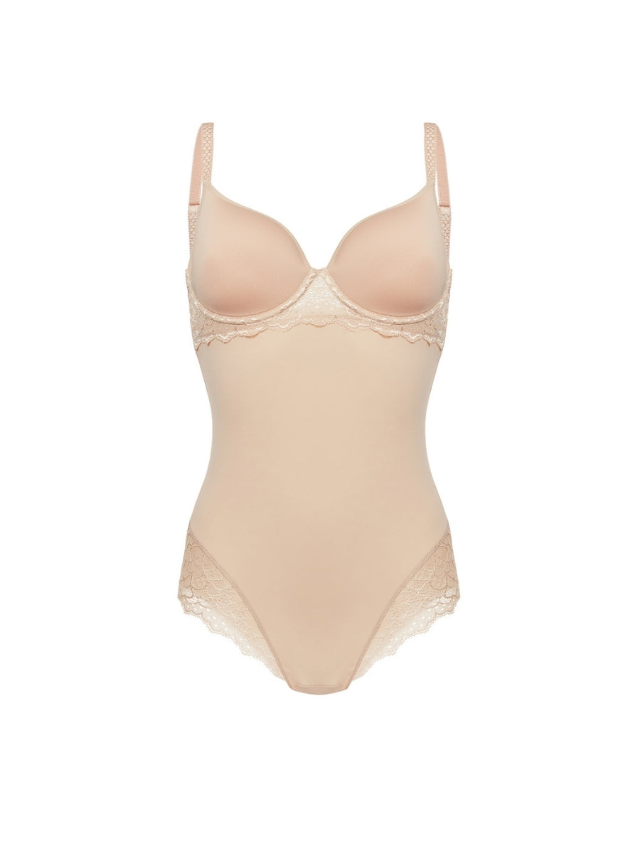 Caresse 3D Spacer Control Bodysuit - Peau Rosée