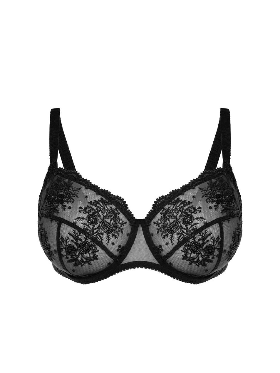 Intrigue Full Cup Support Bra - Black