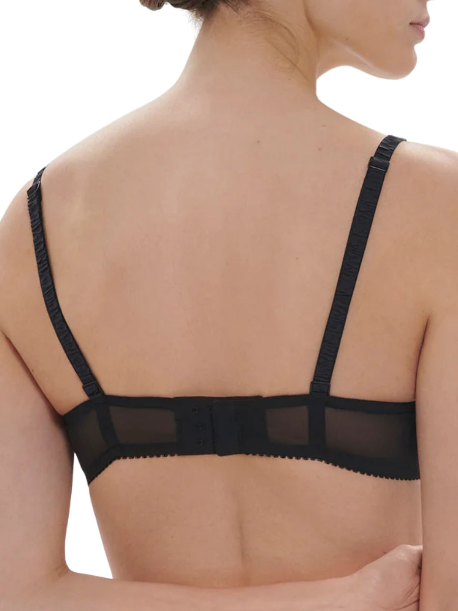 Intrigue Half Cup Bra - Black