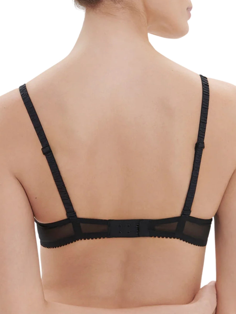 Intrigue Triangle Push Up Bra - Black