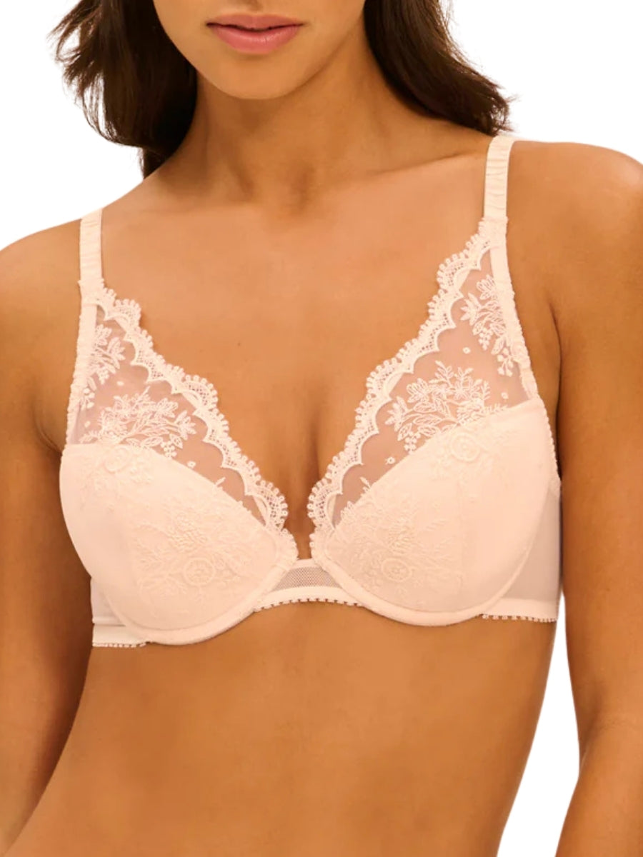 Intrigue Triangle Push Up Bra - Sakura Pink
