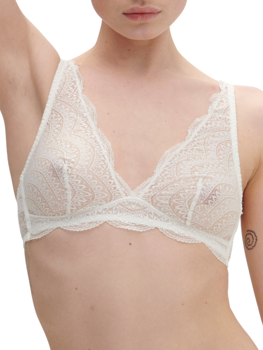 Karma Non-Wired Triangle Bra - Natural