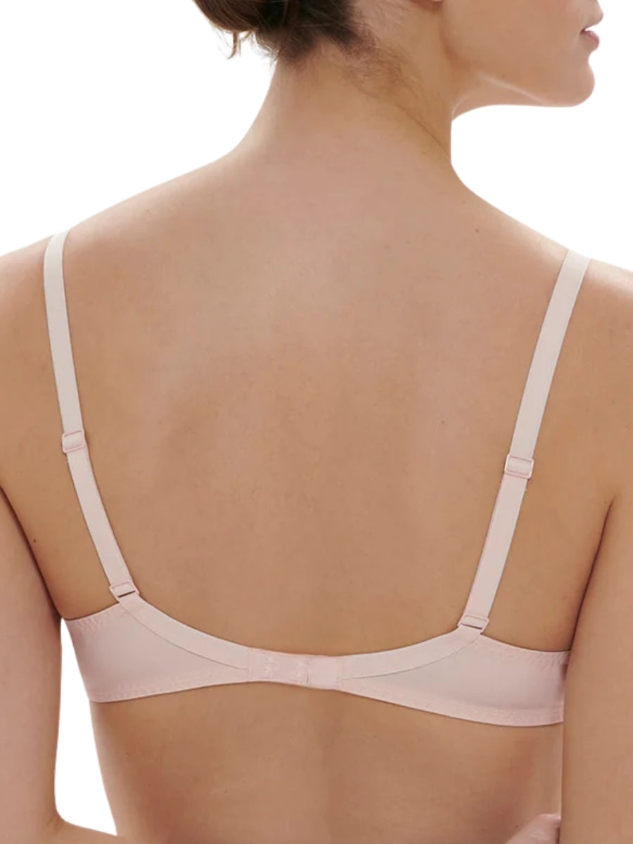 Saga Triangle Plunge Bra - Pink Nude