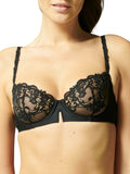 Saga Half Cup Bra - Black