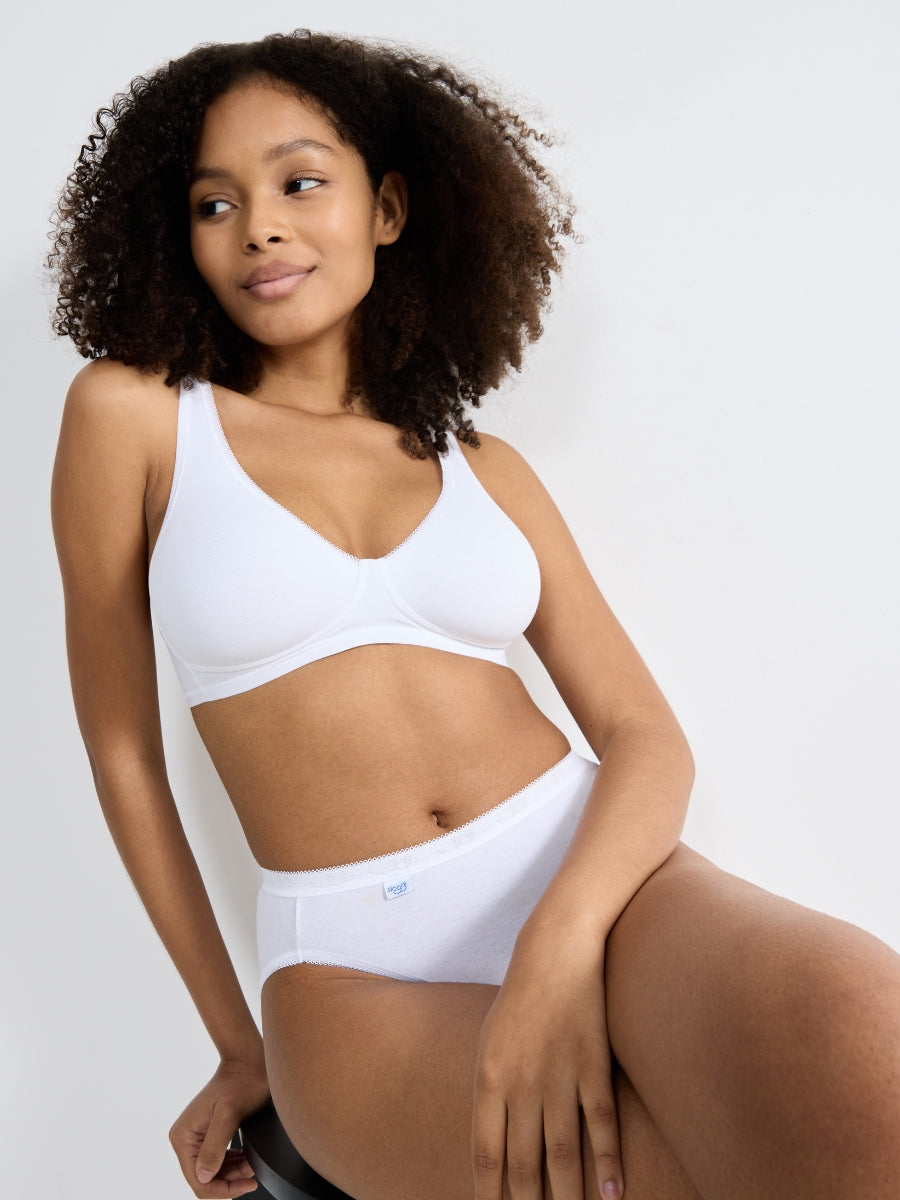 Basic+ Soft Bra - White
