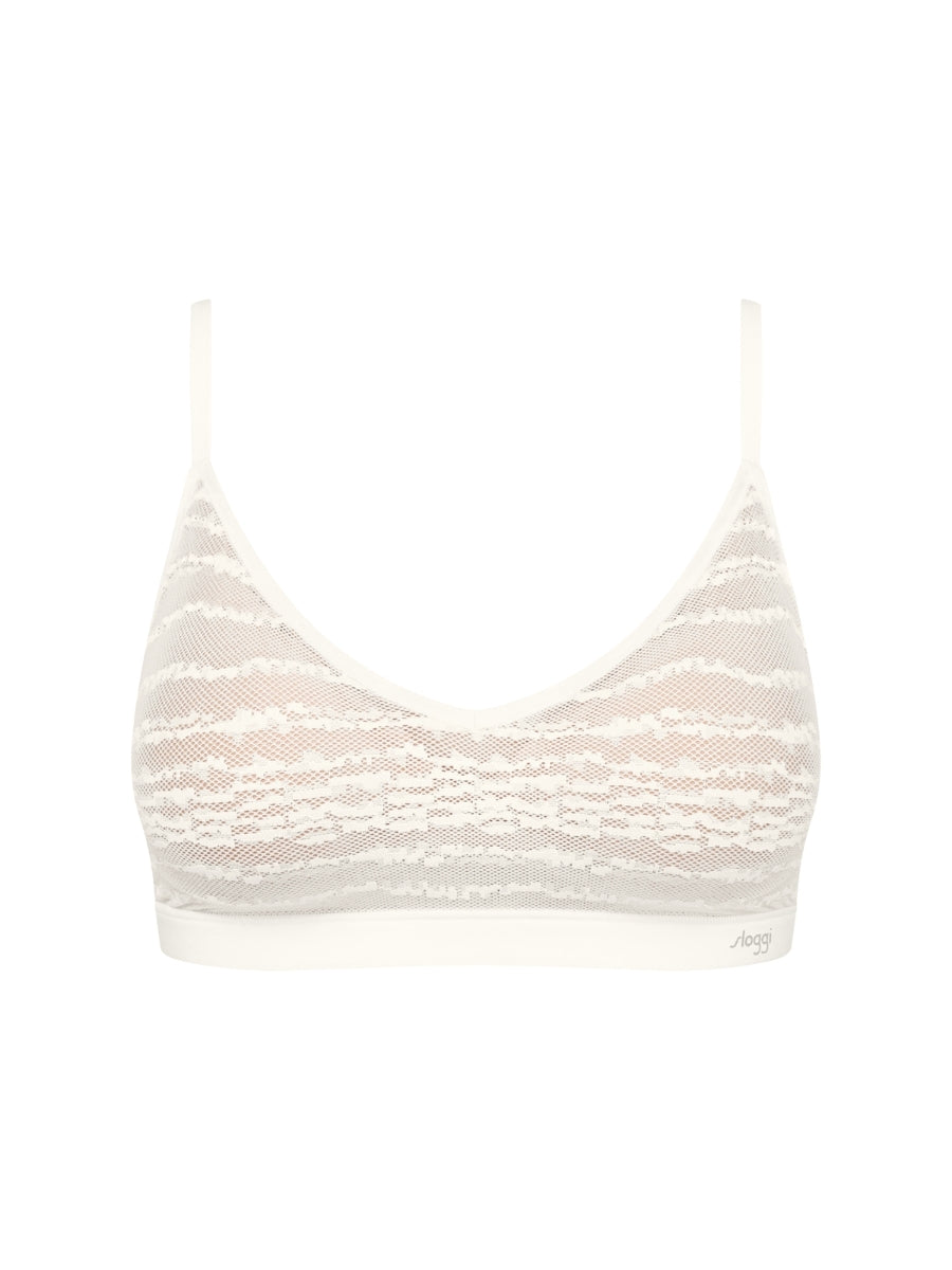 FREE Evolve Lace Push Up Bralette - Silk White