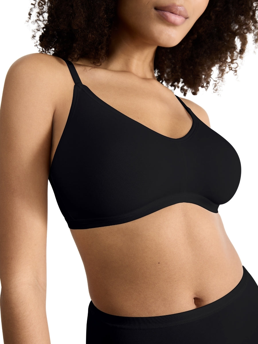 GO Daily Cotton Soft Bra - Black