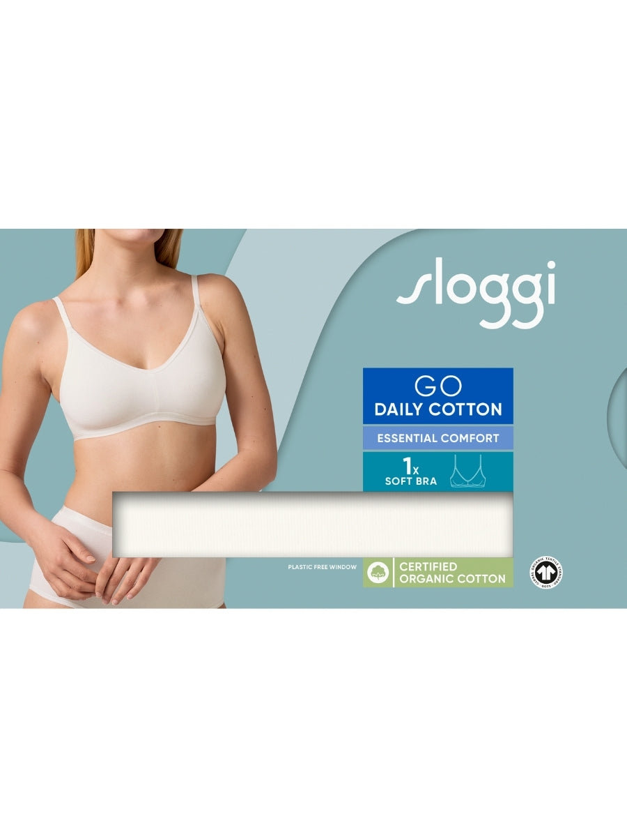 GO Daily Cotton Soft Bra - Silk White