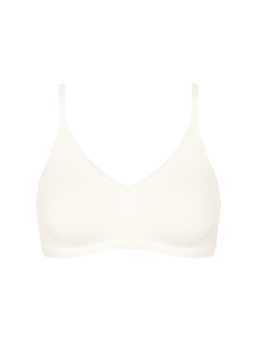 GO Daily Cotton Soft Bra - Silk White