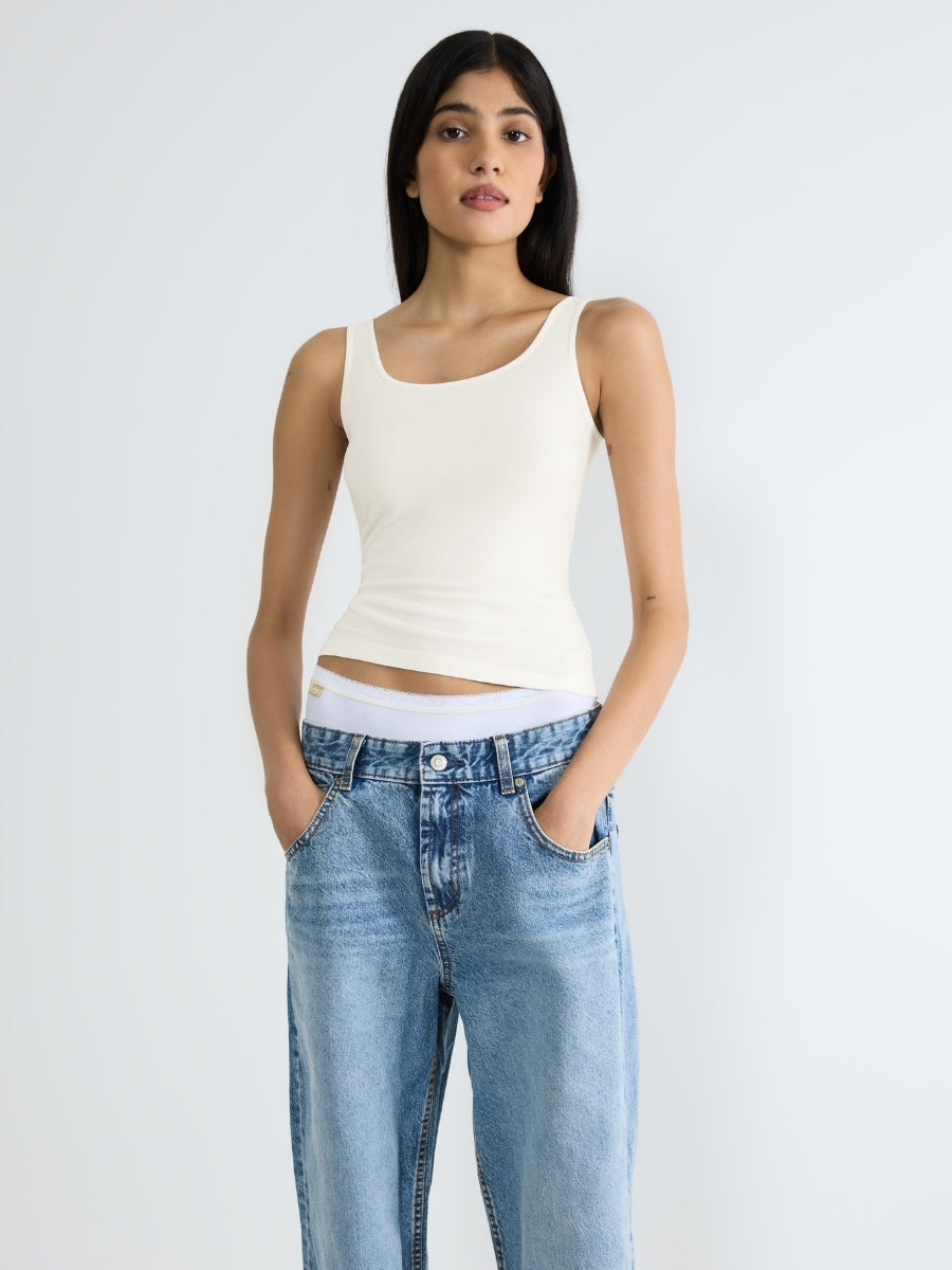 GO Sense Tank Top - Silk White