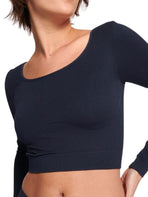 sloggi ever infused long sleeve crop top