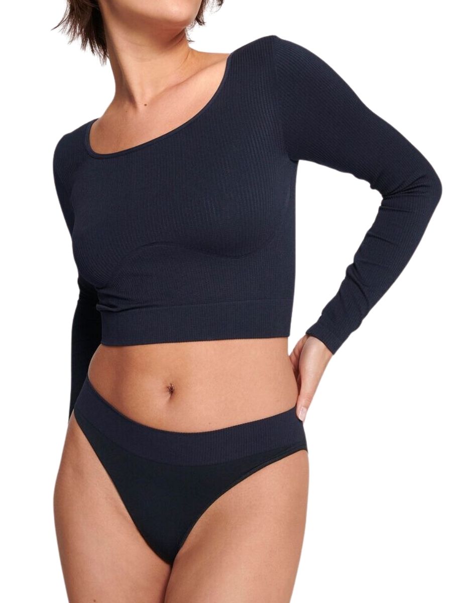 sloggi ever infused long sleeve crop top