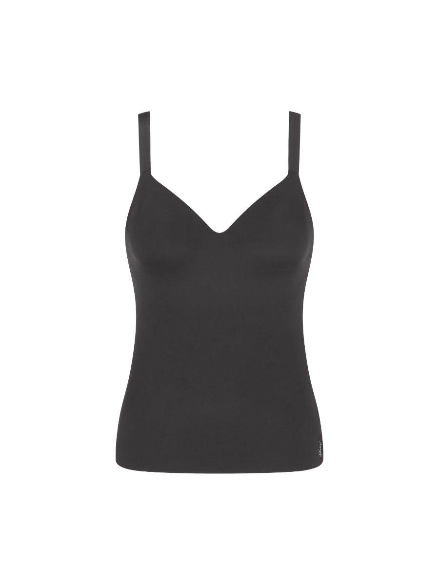 ZERO Feel 2.0 Built In Bra Cami Top - Black