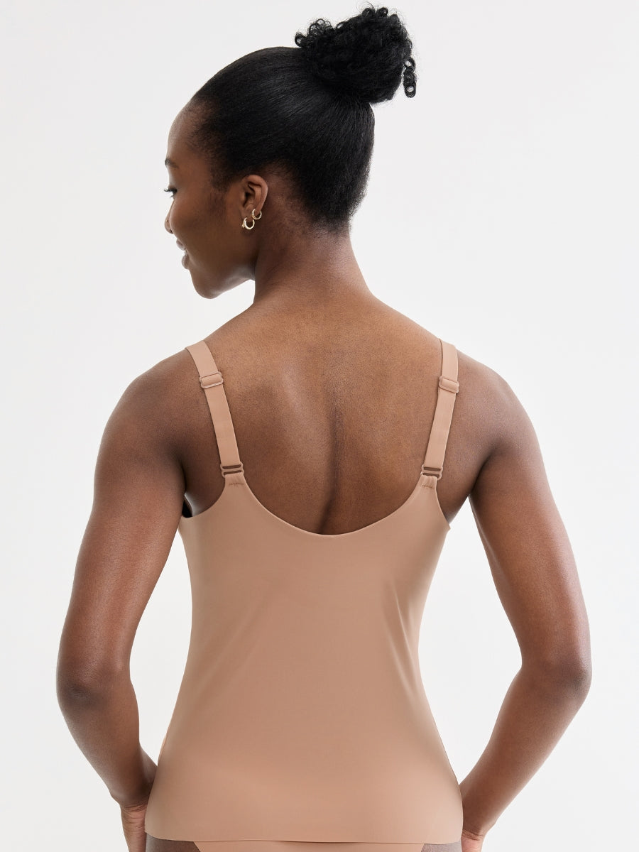 ZERO Feel 2.0 Built In Bra Cami Top - Nostalgic Brown