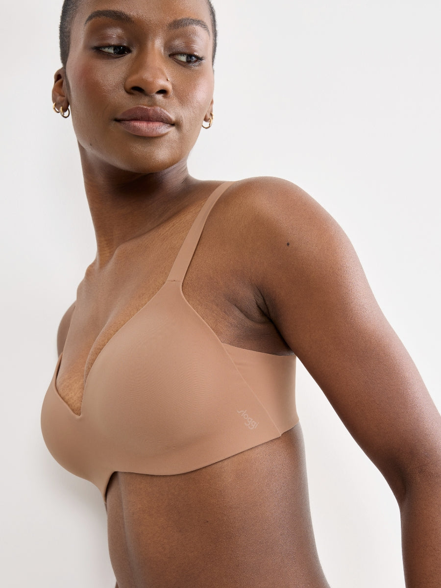 ZERO Feel 2.0 UP T-Shirt Bra - Nostalgic Brown
