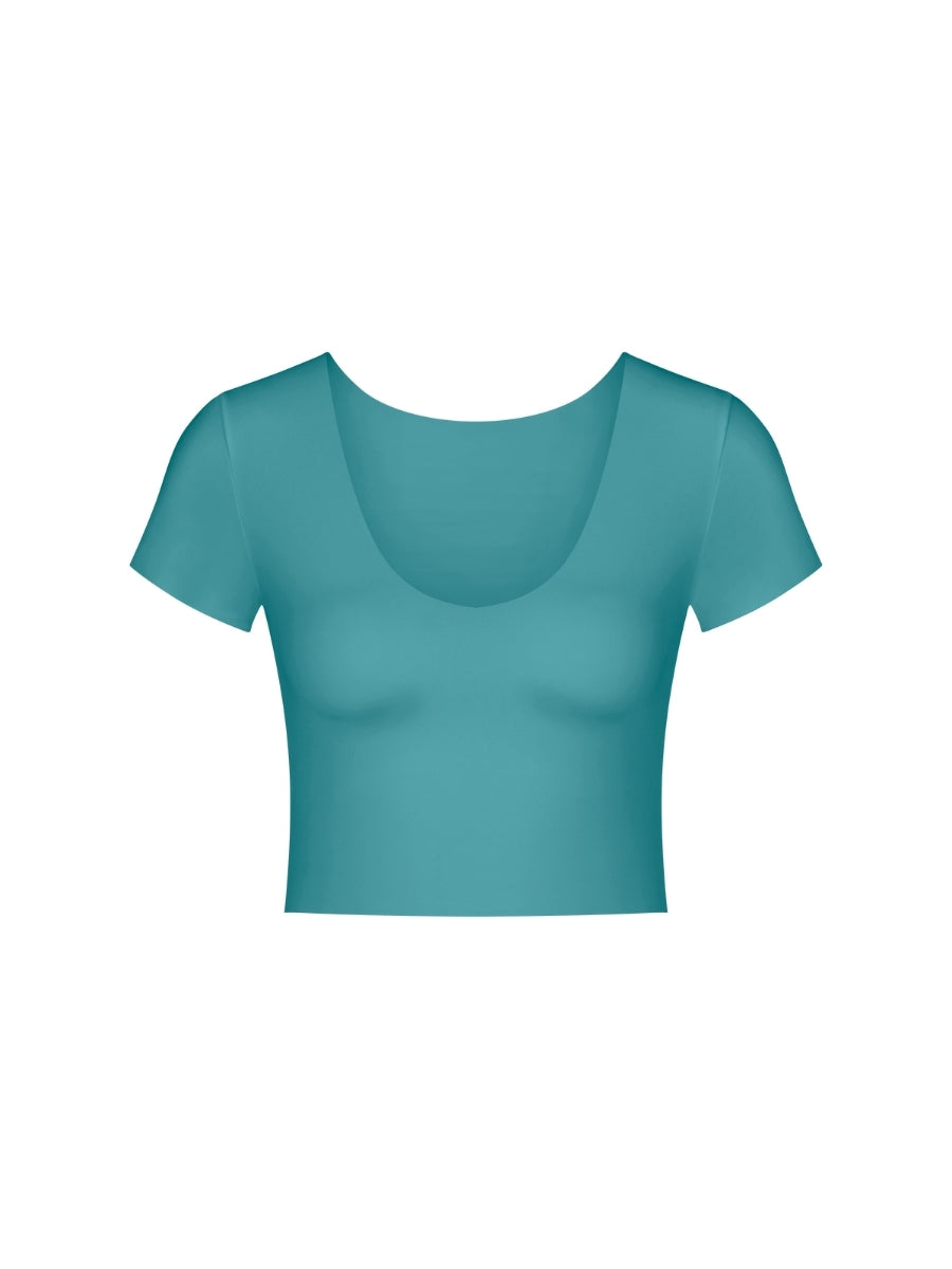 ZERO Feel 2.0 Crop Top - Quiet Turquoise