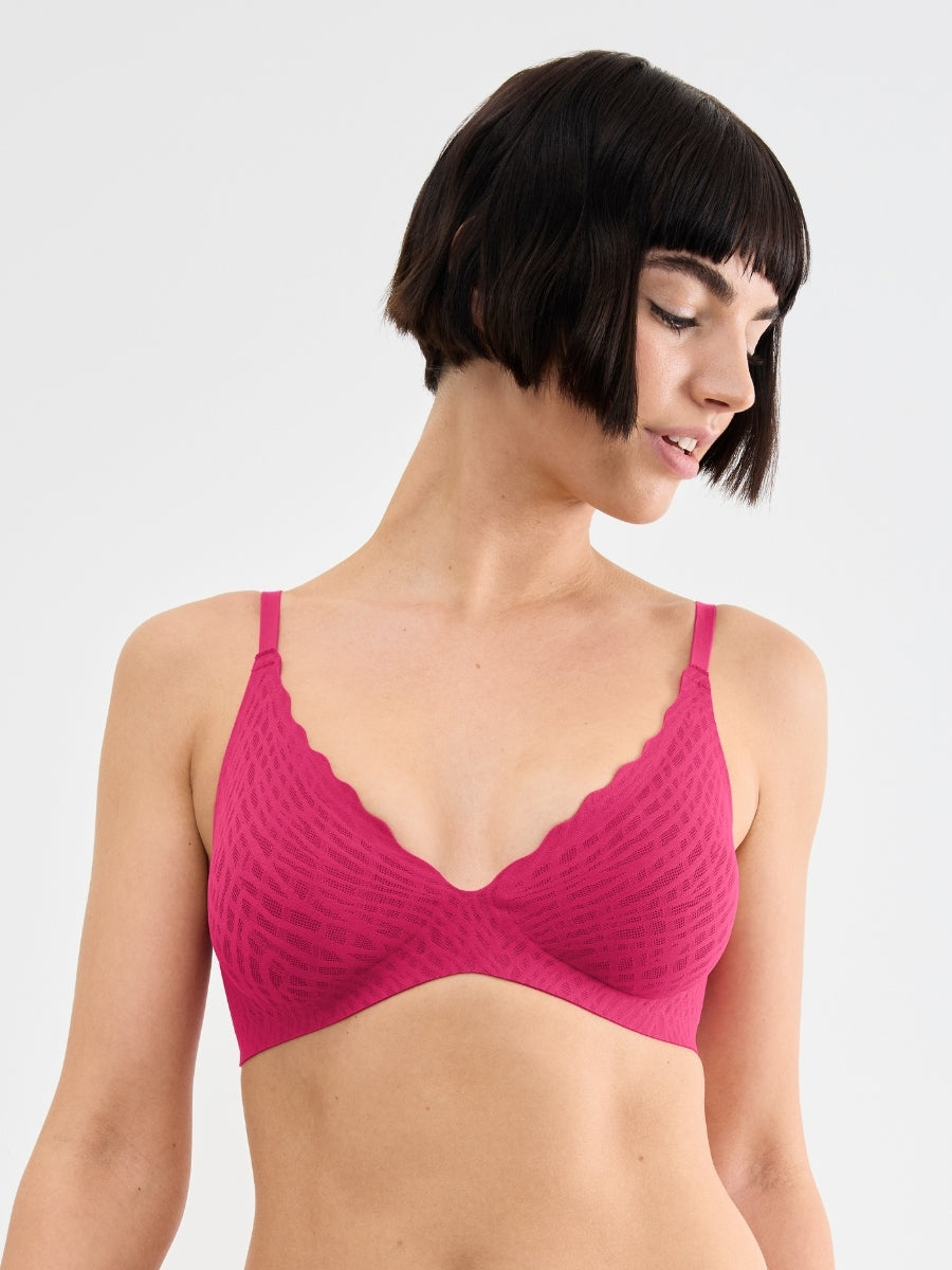 ZERO Feel Bliss UP Push Up Bra - Berry