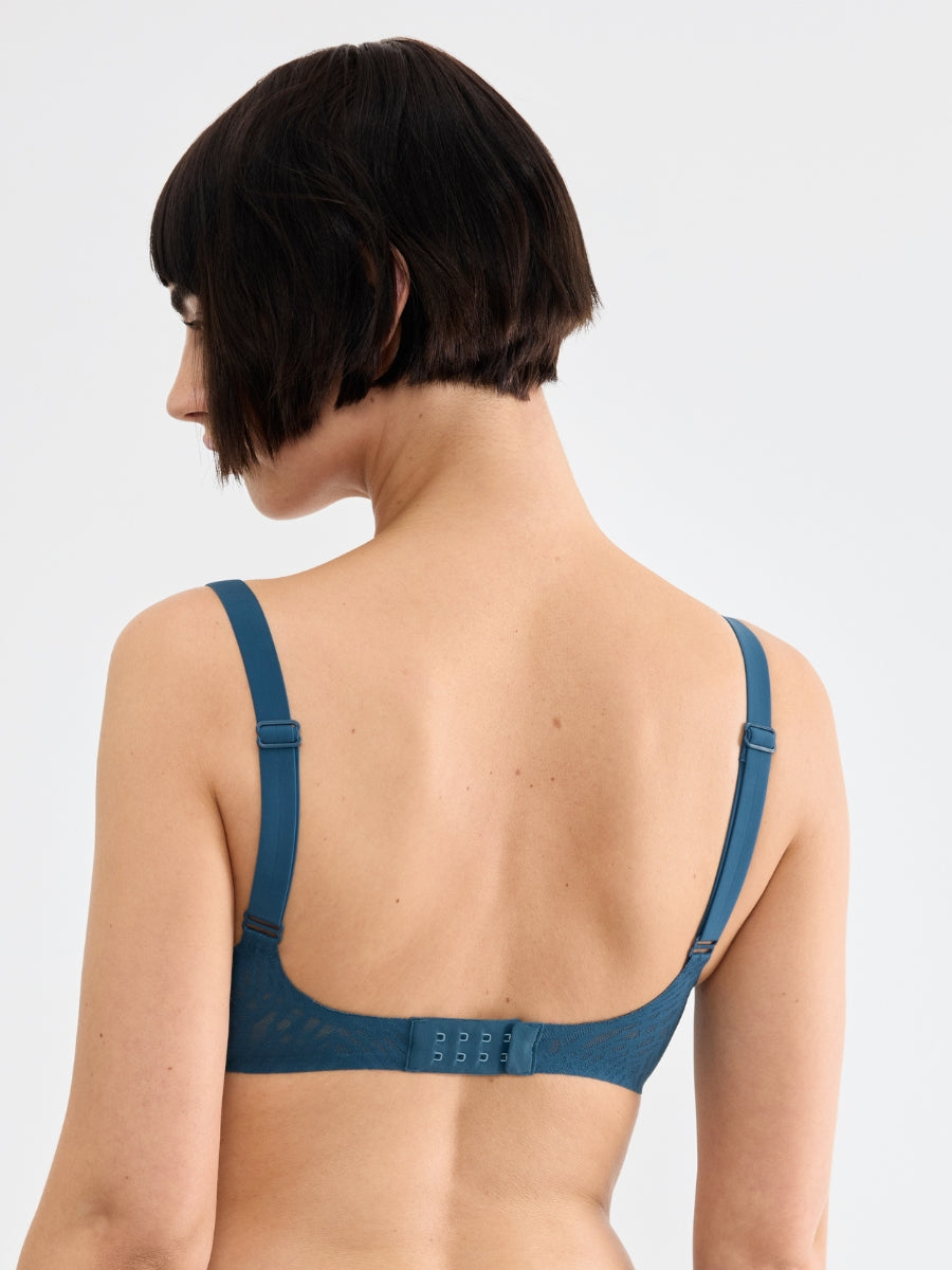 ZERO Feel Bliss UP T-Shirt Bra - Smoky Blue