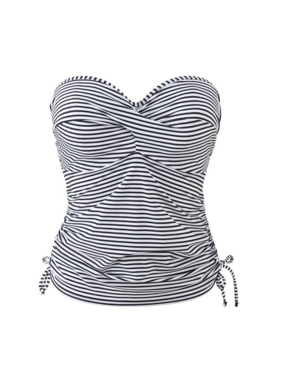 panache anya stripe bandeau tankini