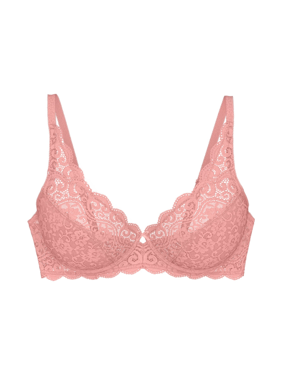 Amourette W High Apex Bra - Cherry Rose