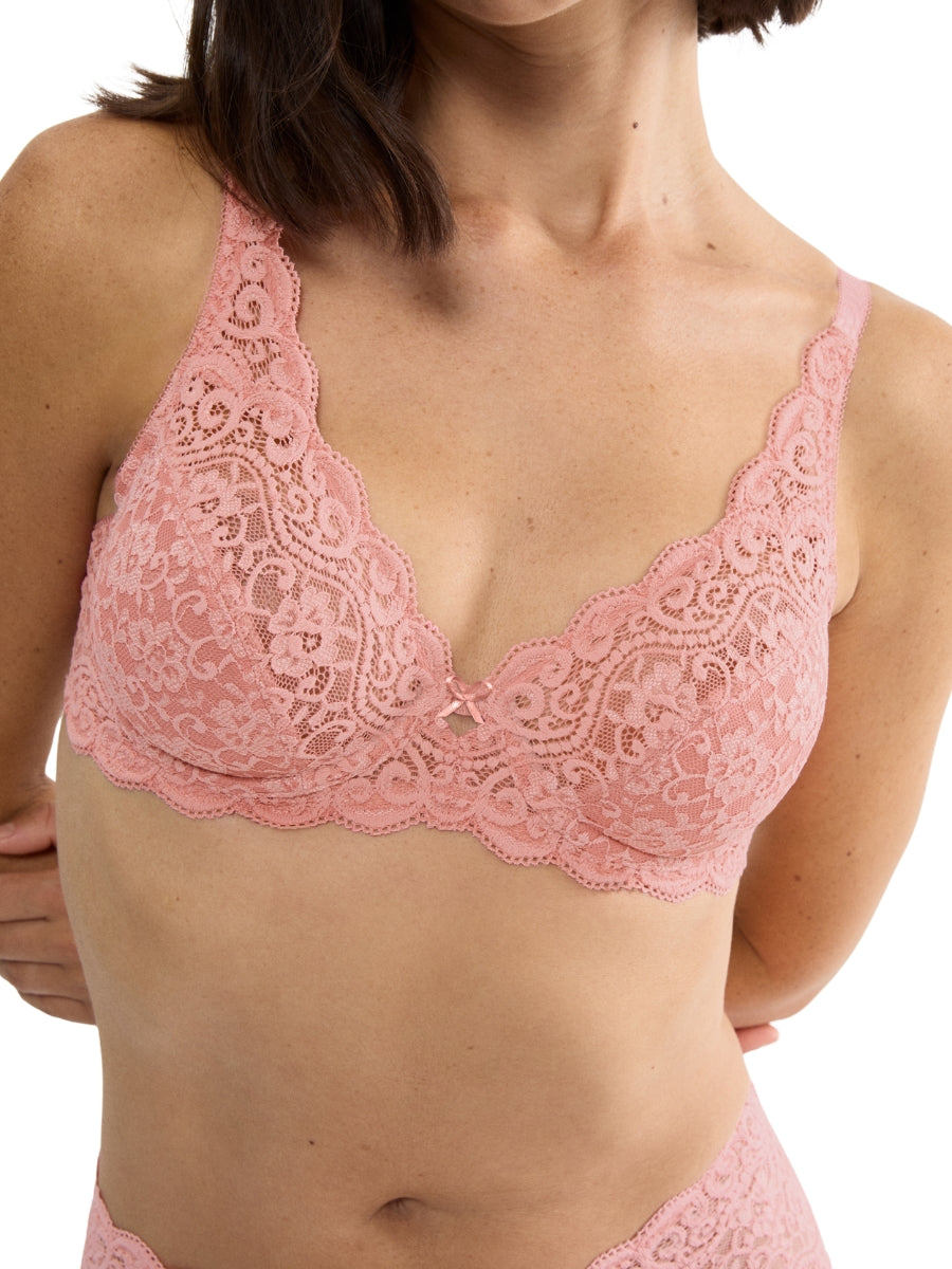 Amourette W High Apex Bra - Cherry Rose
