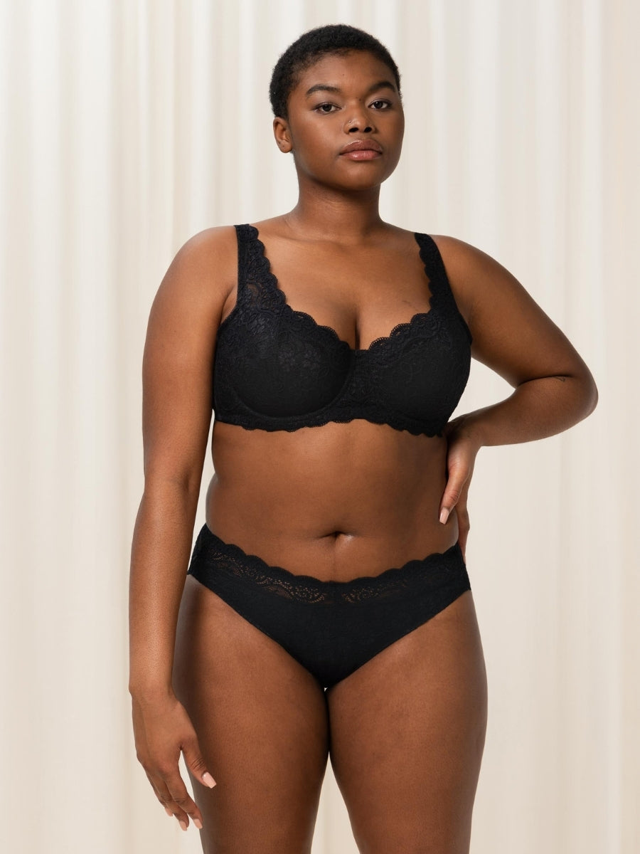 Amourette WHP Half Cup Bra - Black