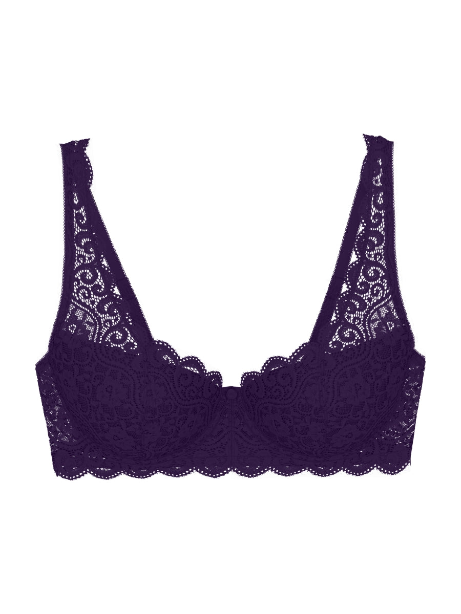 Amourette WHP Half Cup Bra - Royal Purple