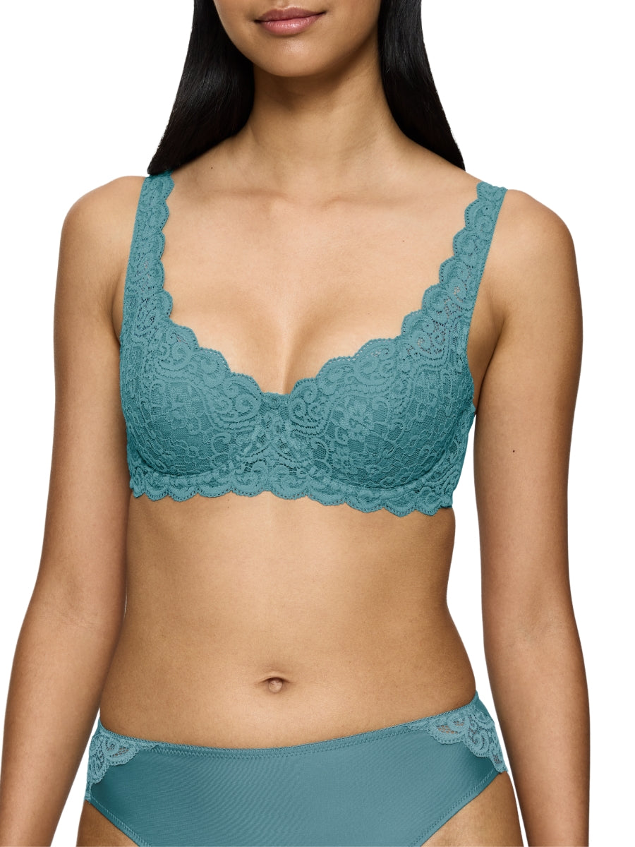 Amourette WHP Half Cup Bra - Quiet Turquoise