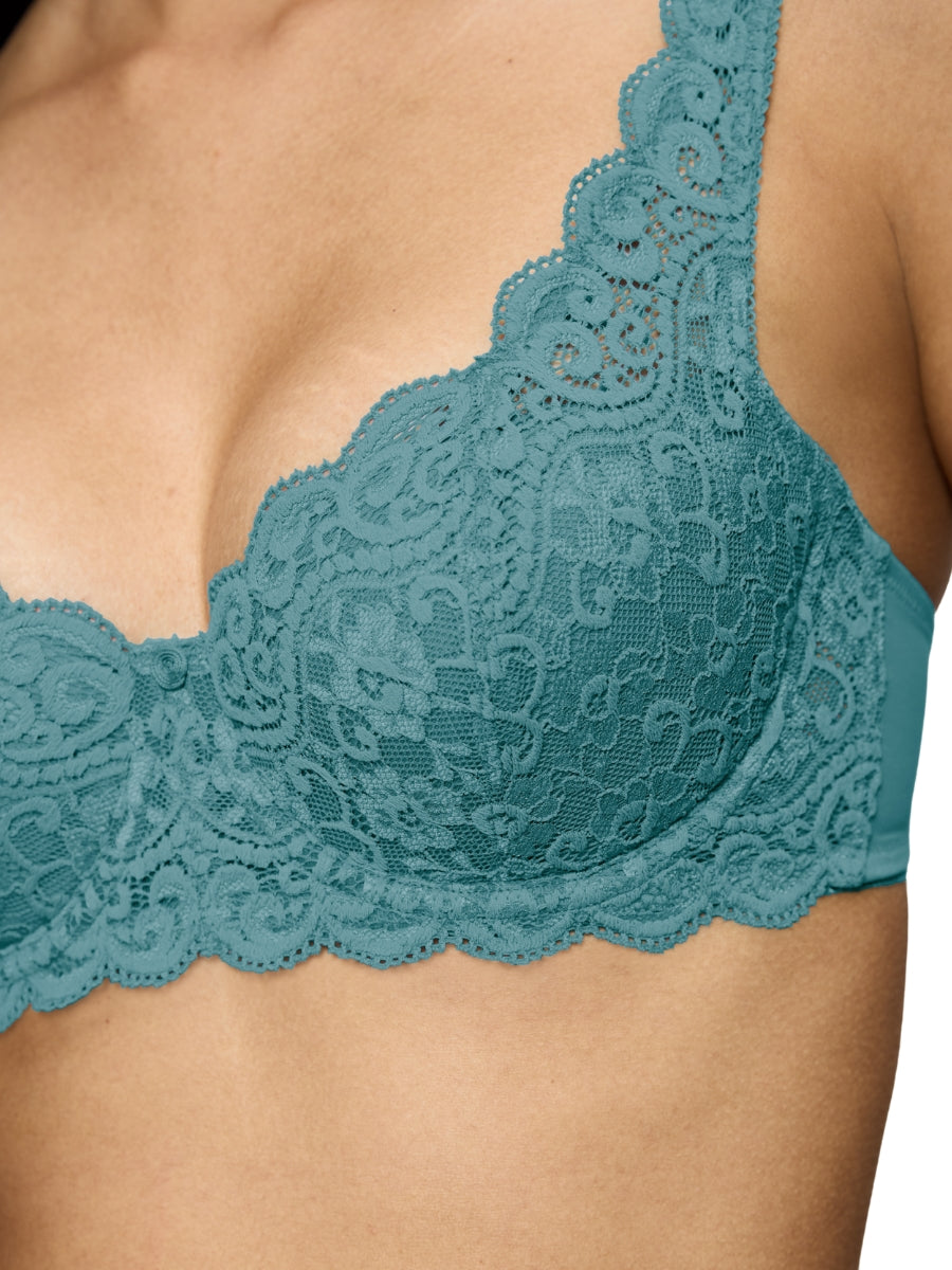 Amourette WHP Half Cup Bra - Quiet Turquoise