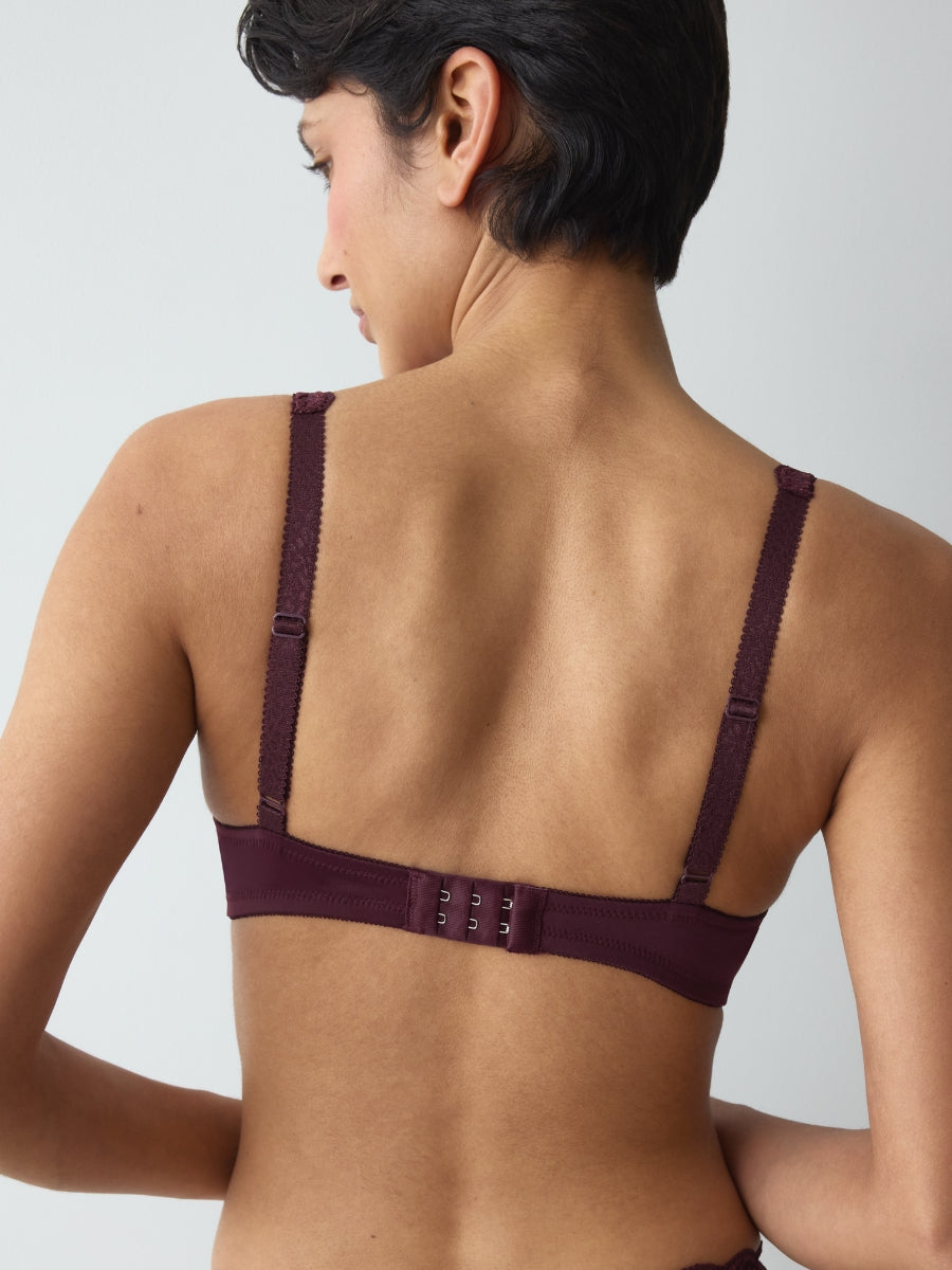 Amourette WHP Half Cup Bra - Claret