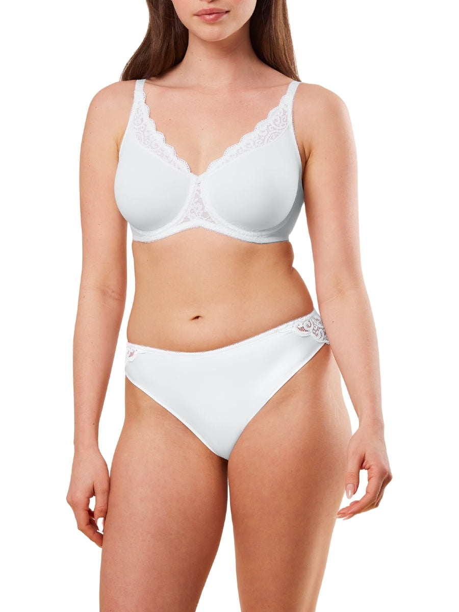 Amourette W01 Minimizer Bra - White